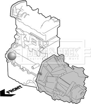 Borg & Beck BEM3905 - Подушка, підвіска двигуна autozip.com.ua