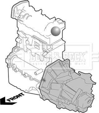 Borg & Beck BEM3981 - Подушка, підвіска двигуна autozip.com.ua