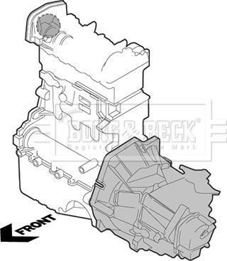 Borg & Beck BEM3925 - Подушка, підвіска двигуна autozip.com.ua