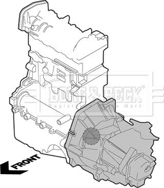 Borg & Beck BEM3045 - Подушка, підвіска двигуна autozip.com.ua