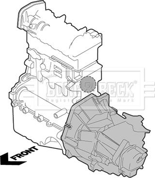 Borg & Beck BEM3080 - Подушка, підвіска двигуна autozip.com.ua