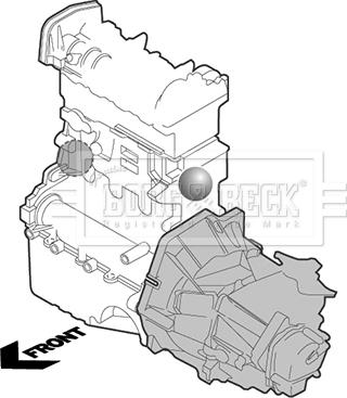 Borg & Beck BEM3148 - Подушка, підвіска двигуна autozip.com.ua