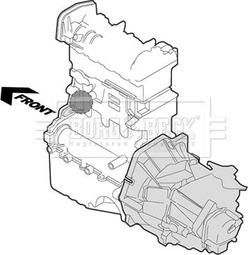 Borg & Beck BEM3169 - Подушка, підвіска двигуна autozip.com.ua