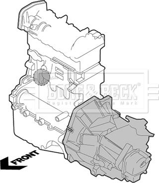 Borg & Beck BEM3108 - Подушка, підвіска двигуна autozip.com.ua