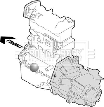 Borg & Beck BEM3131 - Подушка, підвіска двигуна autozip.com.ua