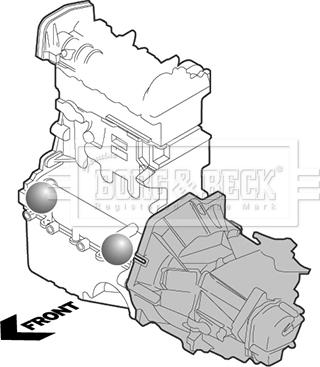 Borg & Beck BEM4328 - Подушка, підвіска двигуна autozip.com.ua