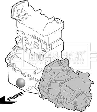 Borg & Beck BEM4318 - Подушка, підвіска двигуна autozip.com.ua