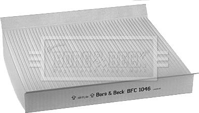 Borg & Beck BFC1046 - Фільтр, повітря у внутрішній простір autozip.com.ua