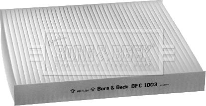 Borg & Beck BFC1003 - Фільтр, повітря у внутрішній простір autozip.com.ua
