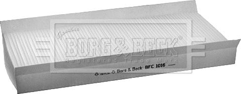 Borg & Beck BFC1016 - Фільтр, повітря у внутрішній простір autozip.com.ua