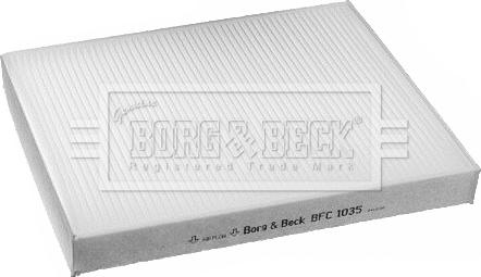 Borg & Beck BFC1035 - Фільтр, повітря у внутрішній простір autozip.com.ua