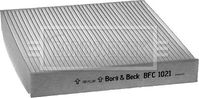 Borg & Beck BFC1021 - Фільтр, повітря у внутрішній простір autozip.com.ua