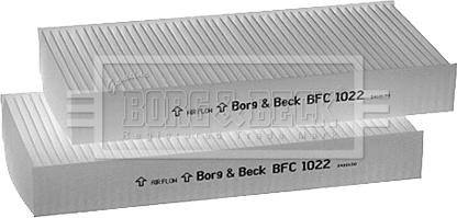 Borg & Beck BFC1022 - Фільтр, повітря у внутрішній простір autozip.com.ua
