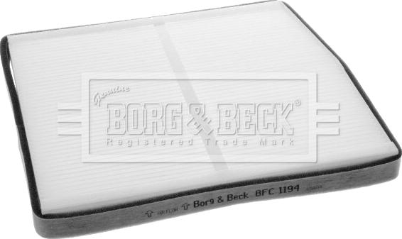 Borg & Beck BFC1194 - Фільтр, повітря у внутрішній простір autozip.com.ua
