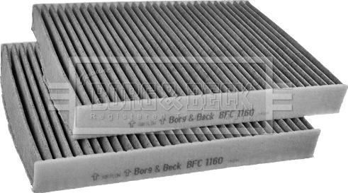 Borg & Beck BFC1160 - Фільтр, повітря у внутрішній простір autozip.com.ua