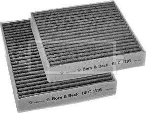 Borg & Beck BFC1116 - Фільтр, повітря у внутрішній простір autozip.com.ua