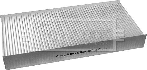 Borg & Beck BFC1133 - Фільтр, повітря у внутрішній простір autozip.com.ua