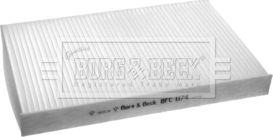 Borg & Beck BFC1174 - Фільтр, повітря у внутрішній простір autozip.com.ua
