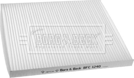 Borg & Beck BFC1240 - Фільтр, повітря у внутрішній простір autozip.com.ua