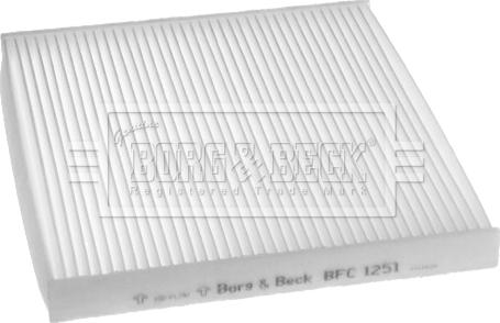 Borg & Beck BFC1251 - Фільтр, повітря у внутрішній простір autozip.com.ua