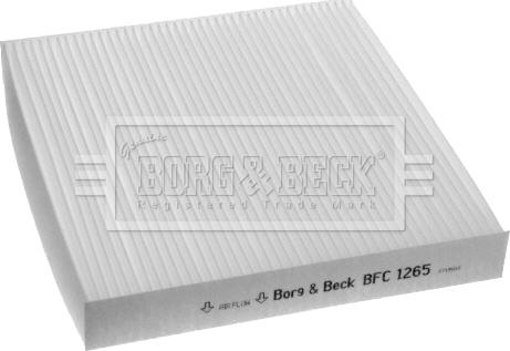 Borg & Beck BFC1265 - Фільтр, повітря у внутрішній простір autozip.com.ua