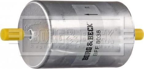 Borg & Beck BFF8038 - Паливний фільтр autozip.com.ua