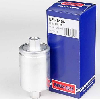 Borg & Beck BFF8106 - Паливний фільтр autozip.com.ua