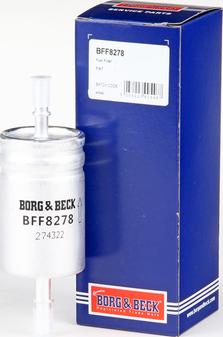 Borg & Beck BFF8278 - Паливний фільтр autozip.com.ua