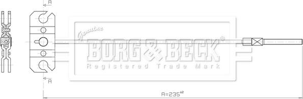 Borg & Beck BKB3901 - Трос, гальмівна система autozip.com.ua