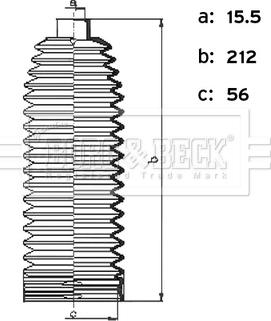 Borg & Beck BSG3495 - Комплект пилника, рульове управління autozip.com.ua