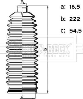 Borg & Beck BSG3496 - Комплект пилника, рульове управління autozip.com.ua