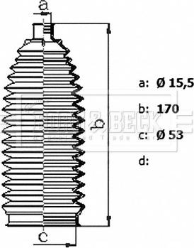 Borg & Beck BSG3484 - Комплект пилника, рульове управління autozip.com.ua