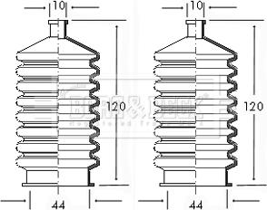 Borg & Beck BSG3015 - Комплект пилника, рульове управління autozip.com.ua