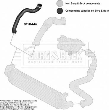 Borg & Beck BTH1446 - Трубка нагнітається повітря autozip.com.ua