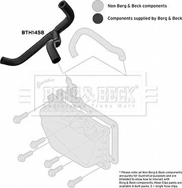 Borg & Beck BTH1458 - Шланг, вентиляція картера autozip.com.ua