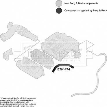 Borg & Beck BTH1474 - Рукав повітрозабірника, повітряний фільтр autozip.com.ua