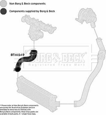 Borg & Beck BTH1549 - Трубка нагнітається повітря autozip.com.ua