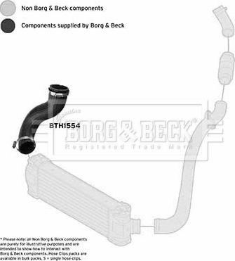 Borg & Beck BTH1554 - Трубка нагнітається повітря autozip.com.ua