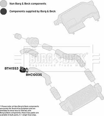 Borg & Beck BTH1553 - Трубка нагнітається повітря autozip.com.ua