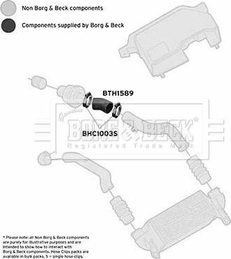 Borg & Beck BTH1589 - Трубка нагнітається повітря autozip.com.ua