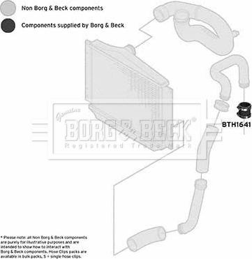 Borg & Beck BTH1641 - Трубка нагнітається повітря autozip.com.ua