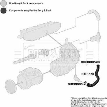 Borg & Beck BTH1670 - Рукав повітрозабірника, повітряний фільтр autozip.com.ua