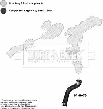 Borg & Beck BTH1673 - Трубка нагнітається повітря autozip.com.ua