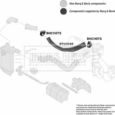 Borg & Beck BTH1049 - Трубка нагнітається повітря autozip.com.ua