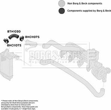 Borg & Beck BTH1050 - Трубка нагнітається повітря autozip.com.ua