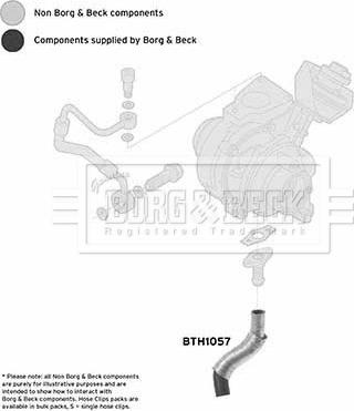 Borg & Beck BTH1057 - Масляний шланг autozip.com.ua