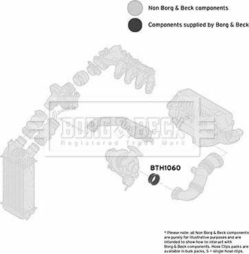 Borg & Beck BTH1060 - Рукав повітрозабірника, повітряний фільтр autozip.com.ua