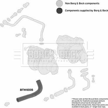 Borg & Beck BTH1008 - Трубка нагнітається повітря autozip.com.ua