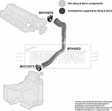 Borg & Beck BTH1003 - Трубка нагнітається повітря autozip.com.ua