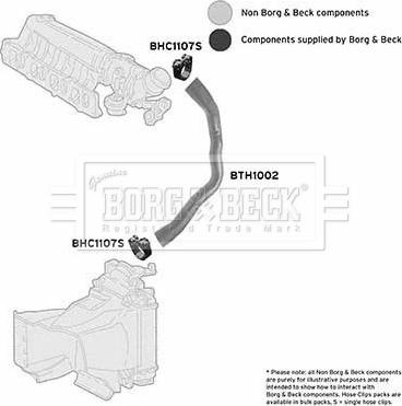 Borg & Beck BTH1002 - Трубка нагнітається повітря autozip.com.ua